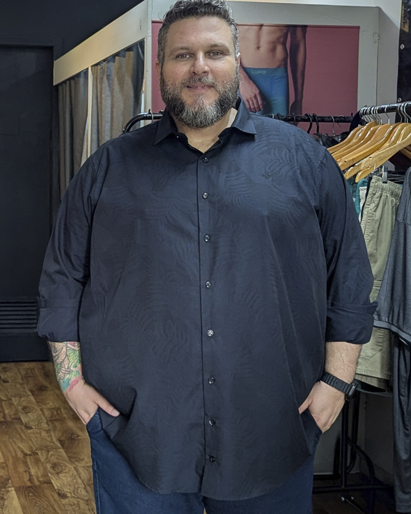 Camisa Social Manga Longa Jacquard Devoree