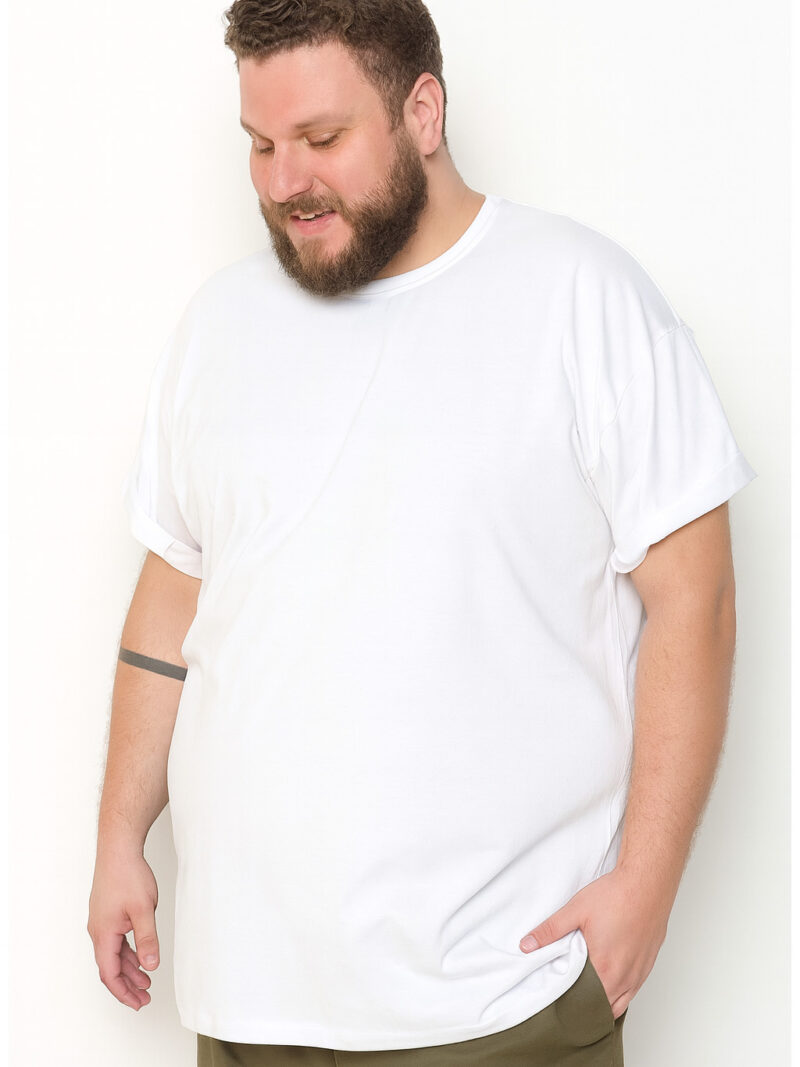 Camisa malha básica branca