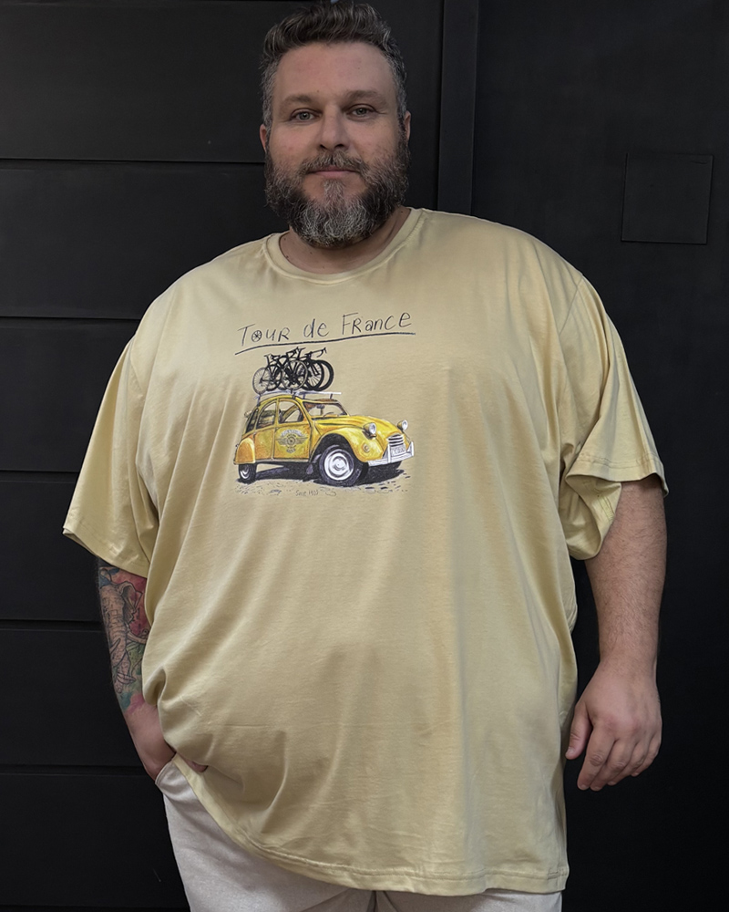 Camisa Malha estampada Tour