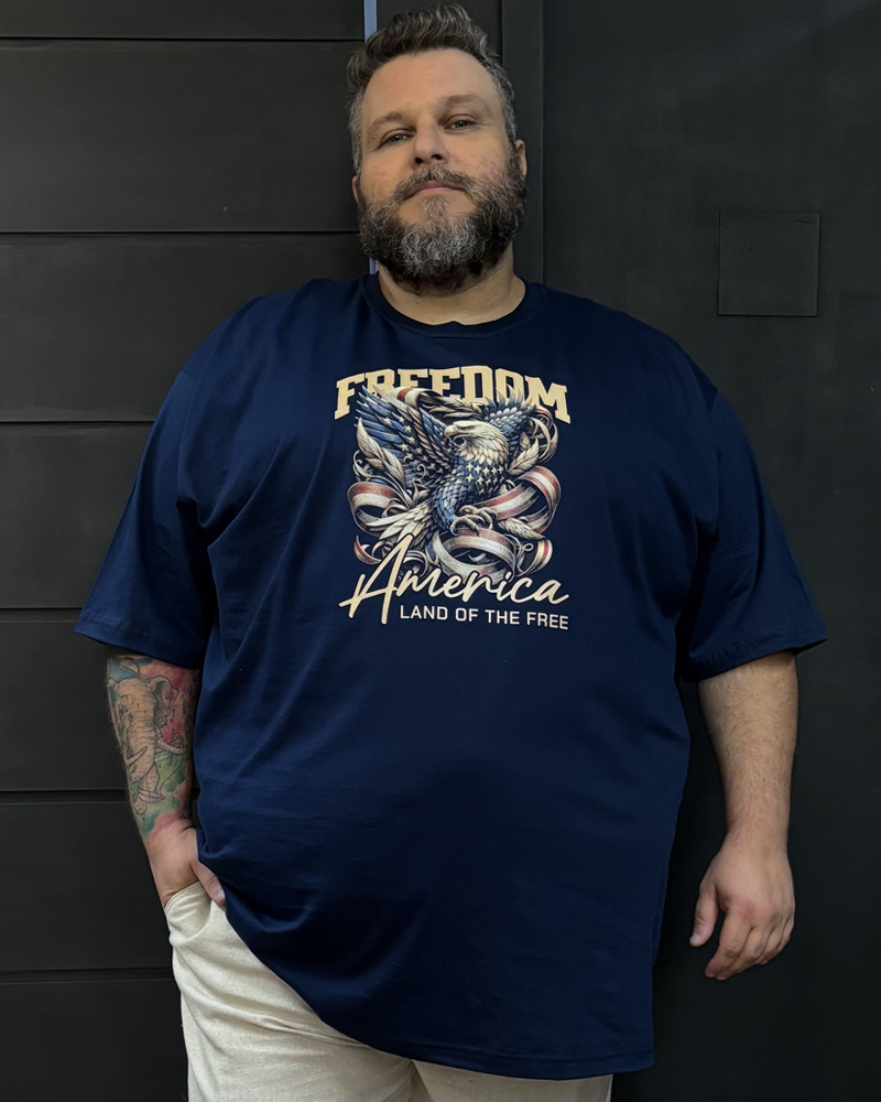 Camisa Malha Diferenciada com estampada