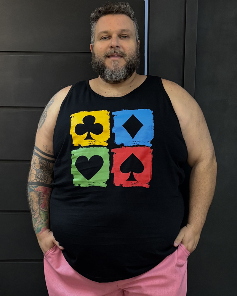 Regata com estampa Naipe