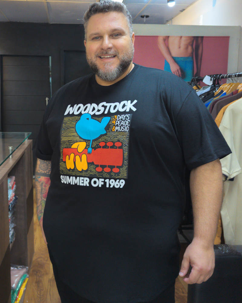Camisa com Estampa Woostock